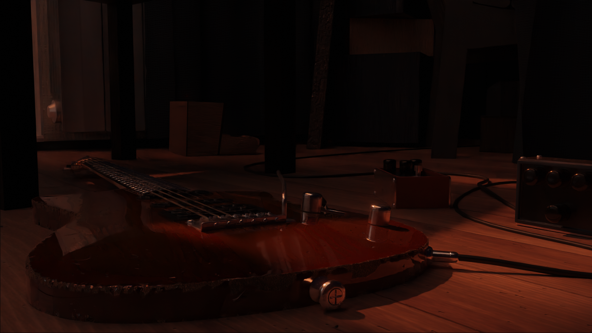 Rough and semi-procedural electric guitar preview image 1